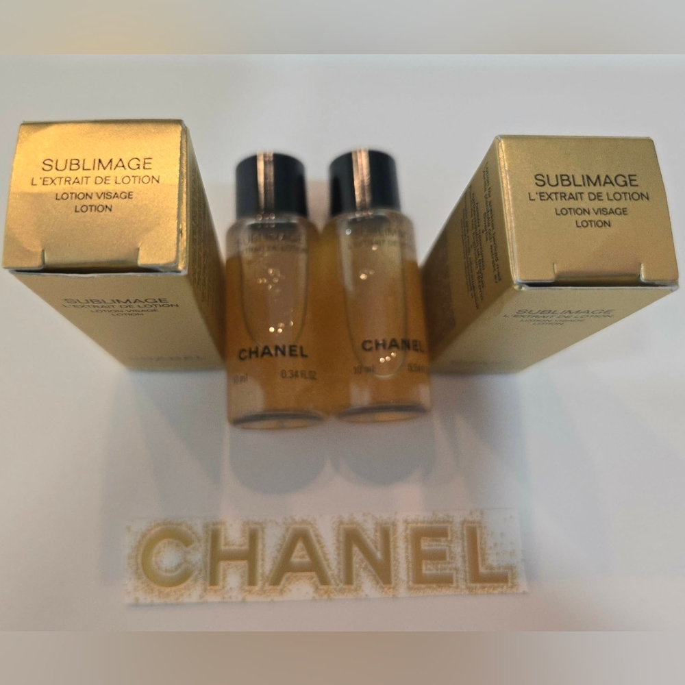 2xCHANEL SUBLIMAGE L'EXTRAIT DE LOTION each 10ml/0.34oz Lotion Visage New - Picture 3 of 8